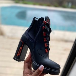Prada heel boots